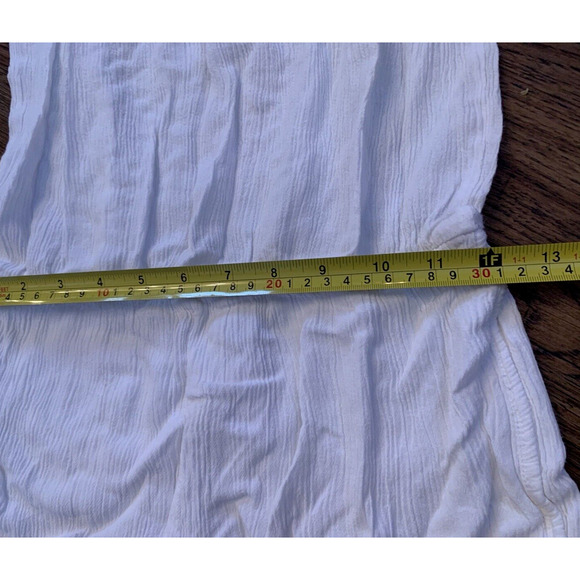 Nordstrom ELAN Romper Womens Small OffShoulder Boho Fringe Crochet Trim Jumpsuit - Picture 8 of 10